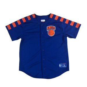 Mitchell & Ness Knicks Blue Shooting Jersey Fall 2018 Large